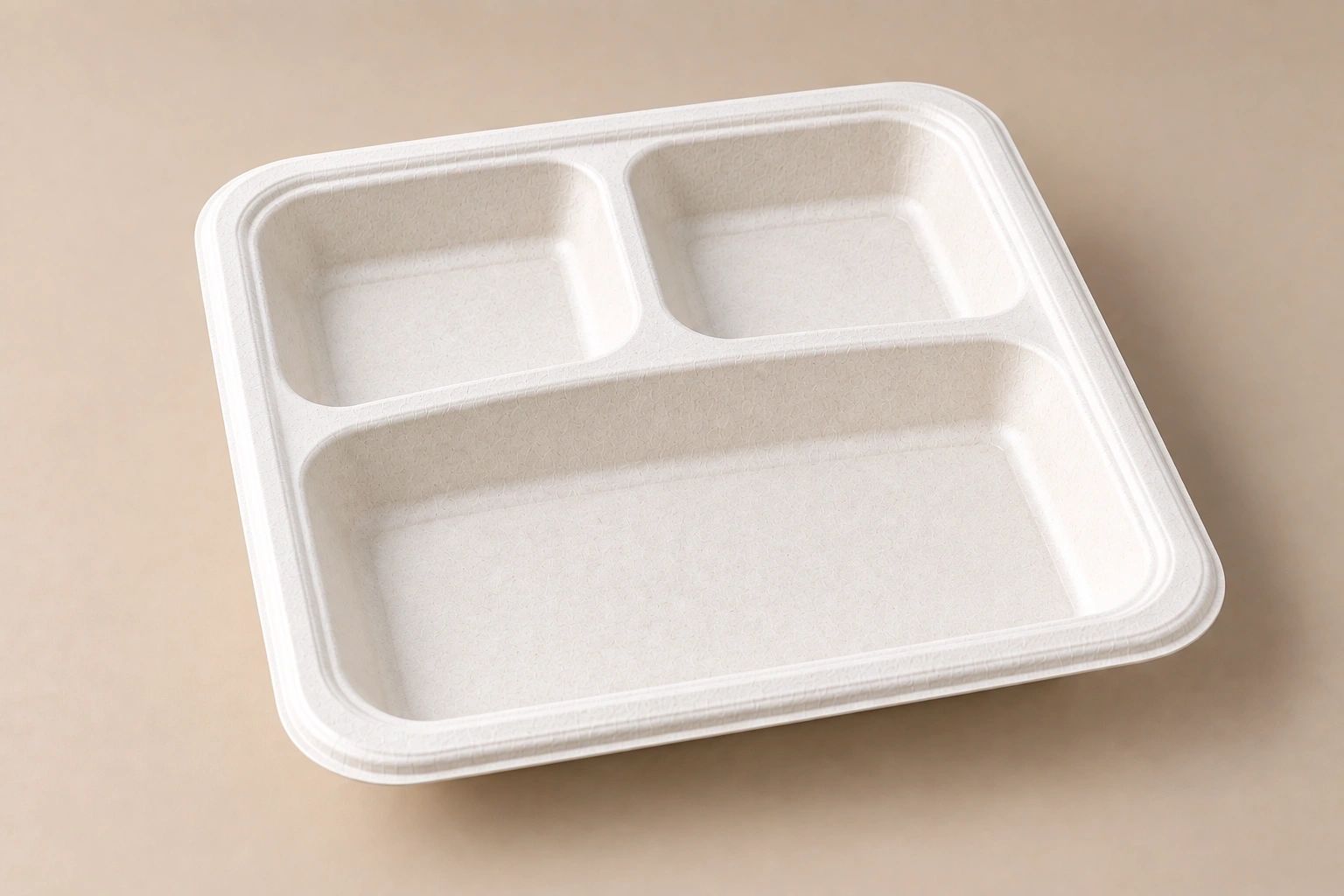 10×9″ Square 3-Partition Plate